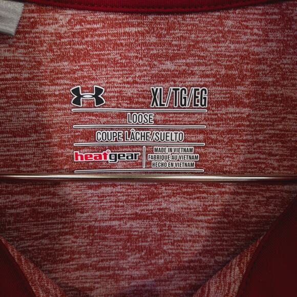 Under Armour Polo Mens XL Maroon Loose Fit Performance Golf Shirt Boston College - Picture 7 of 10